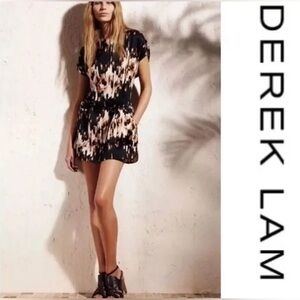 DEREK LAM - For DESIGN NATION || Rose Papaya Mini Dress. Sz. XS